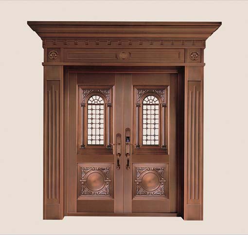 別墅玻璃銅門(mén)