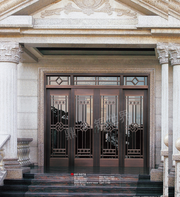 豪華玻璃銅門(mén)